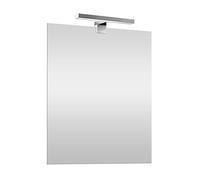 Specchio con Lampada LED 70x90 cm, Installazione Reversibile, Completa di LED Luce Fredda 30 cm Risparmio energetico