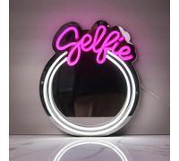 KASANOVA Specchio con luce neon Selfie 30x35 cm