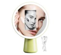 Specchio con | Specchio per il trucco,Portatile Touch LED Ricaricabile 3 Modalità Luminosità Regolabile con Illuminazione per Vanità Soggiorno Viaggio Dormitorio Scrivania Tavolo Camera Da