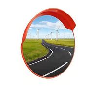Specchio Convesso Di Sicurezza For Vialetto Regolabile, Punto Cieco Grandangolare For Supporti A Parete E Su Palo In Parcheggi, Vialetti, Magazzini Incroci(60cm)