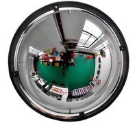 Specchio convesso emisferico panoramico, angolo di visione 360 gradi, sicurezza in acrilico, vetro PC resistente agli urti, for uffici e negozi(30cm(12inch))
