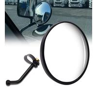 Specchio convesso, specchietto retrovisore laterale anti-vibrazione, facile da installare, con braccio di montaggio, per camion, rimorchio, autobus e tutti i veicoli di grandi dimensioni, 1 pezzo