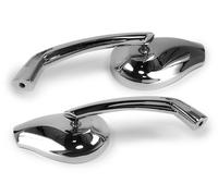 Specchio Coppia Highsider Fenice 2 Cromo per Triumph Tigre Yamaha Dt Ybr XVZ XVS