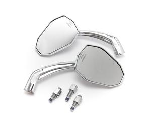 Specchio Coppia Victory Cromo Omologati per Yamaha Dt FS Fz MT Rd Sr TDM Tdr Vmx