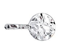 Specchio cosmetico a forma di onde d'acqua, specchio da viaggio, specchio per il trucco manuale