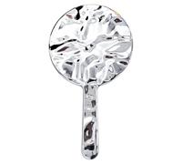 Specchio cosmetico a forma di onde d'acqua, specchio da viaggio, specchio per il trucco manuale