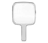 Specchio cosmetico a forma di onde d'acqua, specchio da viaggio, specchio per il trucco manuale