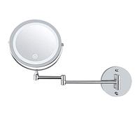 Specchio cosmetico con ingrandimento 10x, girevole a 360°, doppio lato, estensibile, per bagno, perfetto per un'applicazione impeccabile del trucco e toelettatura.