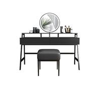 Specchio Cosmetico Con Luci E Set Da Tavolo Comò Camera da letto Minimalista Tavolo da trucco da donna Piccolo comò minimalista Comò con cassetti, Comò for specchio for il trucco Vanità Teenager Con S