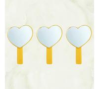 Specchio cosmetico da 3 pezzi specchietto portatile singolo (viola)