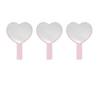 Specchio cosmetico da 3 pezzi specchietto portatile singolo (viola)