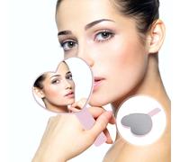 Specchio cosmetico da 3 pezzi specchietto portatile singolo (viola)