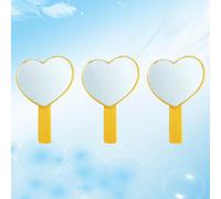 Specchio cosmetico da 3 pezzi specchietto portatile singolo (viola)