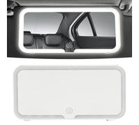 Specchio Cosmetico Per Auto A LED Specchio Cosmetico Per Aletta Parasole Per Auto Con Luci A LED, Ricaricabile Specchio Cosmetico Con 3 Modalità Di Luce Controllo Touch Dimmerabile