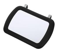 Specchio Cosmetico per Auto Rotazione Regolabile e Antiabbaglio | Clip per Parasole Suv e Auto, Accessorio Portatile Nero in Pp, Vetro e Acciaio, per Guida Quotidiana
