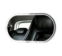 Specchio cosmetico universale per interni auto, specchio cosmetico portatile per visiera parasole e sedile posteriore dell'auto