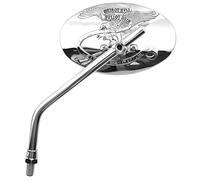 Retrovisore Entrambi i Lati Universale V Parts Cromato m10 per Moto Ricambi
