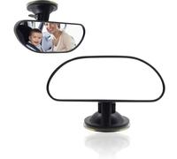 Specchio curvo retrovisore per bambini, specchietto retrovisore per auto Specchietto retrovisore di sicurezza Angolo regolabile girevole a 360° con ventosa.