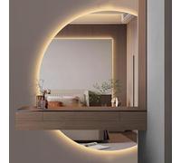 Specchio da bagno a LED anti nebbia dimmerabile specchio per trucco con 3 temperature di colore Specchio decorativo da parete senza cornice Interruttore touch retroilluminato per Vanity Station.