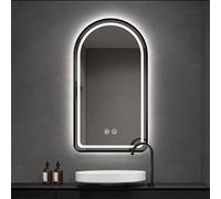 Specchio da bagno a LED con illuminazione dimmerabile e funzione antiappannamento