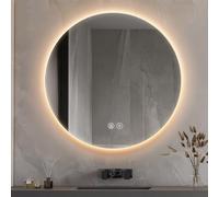 Specchio da bagno a LED dimmerabile con tecnologia anti-appannamento, design infrangibile, illuminazione moderna per una chiarezza e uno stile superiori