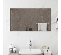 Specchio da bagno a LED, trasparente, 90 x 50 cm, vetro temperato, senza | vetro di sicurezza da 4 mm, 120 LED/m, CRI > 80, interruttore in linea, montaggio a parete, kit di montaggio incluso