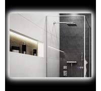 Specchio da Bagno Antiappannamento Retroilluminato LED Luminosità Regolabile 80x60x4 cm
