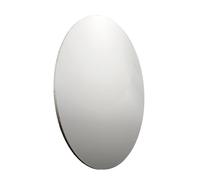 Specchio da bagno con fissaggio a parete 60x90 cm ellittico Silver colored