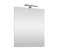 Specchio da Bagno Con Lampada LED Reversibile COMPLETA Cromata da 30cm a Risparm