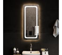 vidaXL Specchio da Bagno con Luci LED 40x90 cm