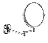 Specchio da bagno girevole da parete, specchio cosmetico con ingrandimento su entrambi i lati, per rasatura e uso cosmetico