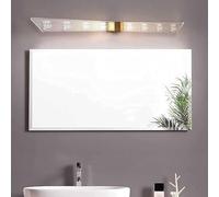 Specchio da Bagno in Acrilico,Pada Frontale a Specchio a Led con Paralume Trasparente, Modernapada da Pareter Bagno Compatibile con Illuminaziper Mobiletto da Toeletta (80 Cm)/ Colore/60 Centimetri