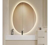 Specchio da bagno intelligente a LED con controllo touch, specchio da trucco retroilluminato per montaggio a parete