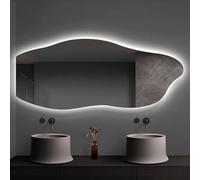 Specchio da bagno intelligente con antiappannamento dimmerabile retroilluminazione a LED Sensore touch per Vanity Design senza cornice Tecnologia antinebbia Decorazione domestica moderna