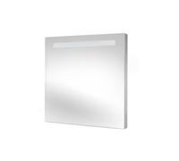 Specchio da Bagno Pegasus con Illuminazione Led Frontale Imballo 1 Pezzo Alluminio e Vetro Emuca