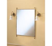 Specchio da bagno rettangolare con Cornice Bronzo LINEA RETRO' Dimensione 61x2 x h 90 cm finitura bronzo vintage bronzo
