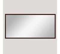 Specchio da bagno rettangolare infrangibile, superficie trasparente, gioco da parete per bambini, 50 x 70 cm, finitura in noce, perfetto per la decorazione del bagno o della camera da letto