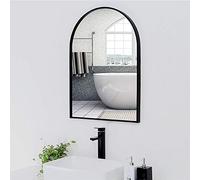 Specchio da Bagno, Specchio, specchi da Parete sospesi in Ferro ad Arco Tondo, Bagno sopra Lo Specchio del lavandino, 15,7 * 27,5 Pollici, 19,7 * 31,5 Pollici,