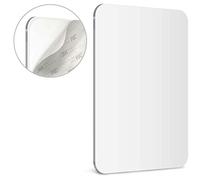 Specchio da Barba per Doccia Mavoro | Adesivo 3M Specchio Infrangibile con Meno Appannamento | Elegante Senza Cornice | Sbucciare e Incollare (17,5 x 22,5 cm)