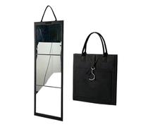Specchio da camera da letto a figura intera, appendibile, pieghevole | Specchio per corpo in acrilico da 107,9 x 27,9 cm, per porta e parete, per trucco da ballo