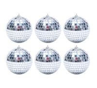 Specchio da discoteca - Argento Hanging Party Palla da discoteca | Specchio da discoteca riflettente - Decorazioni per palline da discoteca in diverse dimensioni, belle pendenze argentate per