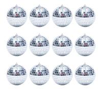 Specchio da discoteca - Argento Hanging Party Palla da discoteca | Specchio da discoteca riflettente - Decorazioni per palline da discoteca in diverse dimensioni, belle pendenze argentate per