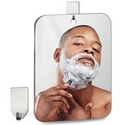 Specchio da doccia antiappannamento per rasatura, (misura media, 15,2 x 20,3 cm), specchio da parete in plastica per specchi, infrangibile, per doccia, campeggio, viaggi, bagno, da appendere alla