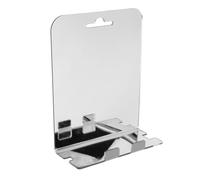 Specchio da Doccia Antiappannamento, Specchio da Barba per Bagno con Montaggio a Parete, Specchietto da Viaggio Portatile Senza Cornice con Gancio in Acciaio Inossidabile