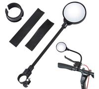 Specchio da manubrio per bicicletta, specchio per bicicletta, supporto per manubrio a specchio, staffa di serraggio con vista grandangolare, specchio per bicicletta resistente agli urti e ai graffi