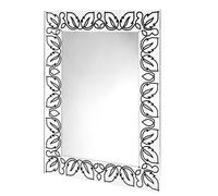Specchio da muro 75xh100 cm FLORA spessore metacrilato 10 mm rettangolare Nero Nero