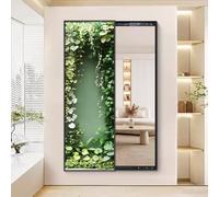 Specchio da parete a figura intera, design push-pull nascosto, per ingresso, soggiorno, camera da letto, arredamento salvaspazio ed elegante accessorio per la casa