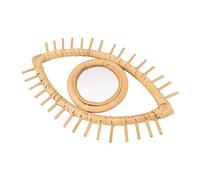 Specchio da Parete a Forma di Occhio, Specchio da Parete in Rattan Fatto a Mano, Specchio per il Trucco, Decorazione da Parete, Ornamenti Artigianali Simbolici per la Decorazione