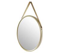 SPECCHIO DA PARETE CINGHIA ORO APPESO PENDENTE CORNICE CLASSICO MODERNO 55 cm