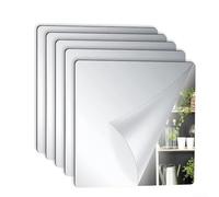 Specchio da parete, confezione da 10 piastrelle a specchio in acrilico da 20 x 20 cm, per decorare la casa, fogli flessibili e tagliabili, espandere lo spazio visivamente per gli appassionati di